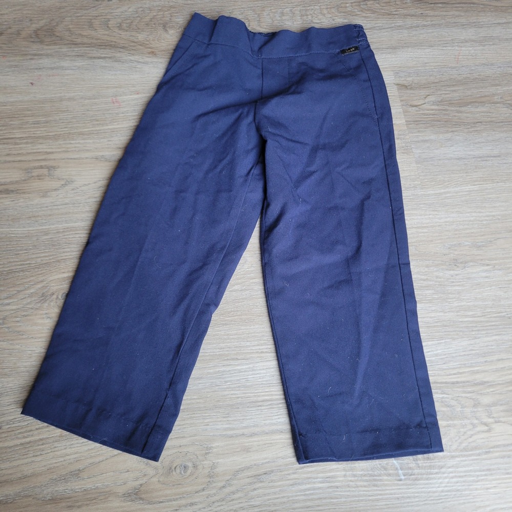 Lee Pants Toddler Boys 2T Navy Blue Straight Fit School Uniform Chino Trousers
